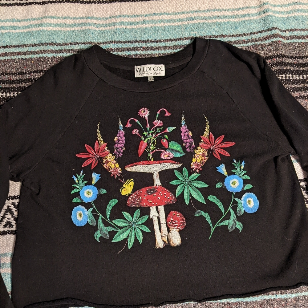 Wildfox beach jumper sweater mushroom print